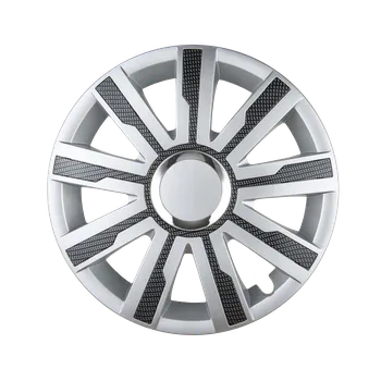 Autolékárnička Leoplast Poklice na kola Mirage stříbrno-carbonové 15''