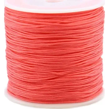 Dětské navlékací korálky Pro Háčkování Šňůrka nylonová 0,8 mm lososová 5 m