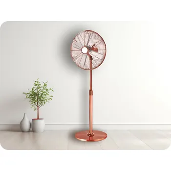 Domácí ventilátor ACA STOJANOVÝ VENTILÁTOR 60W, Ø45CM, MAXIMÁLNÍ VÝŠKA 1,35M, MĚĎ [FANSMPC50]
