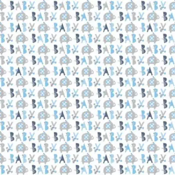 Dárková taška Balící papír Baby modrý slon - 76x152cm (Balící papír Baby modrý slon - 76x152cm)
