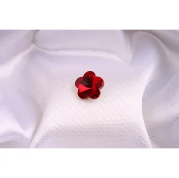 Dětské navlékací korálky Skleněný šaton kytička 10 mm - č. 345