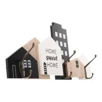 Věšák Věšák nástěnný dřevěný 45×19×6,5 cm