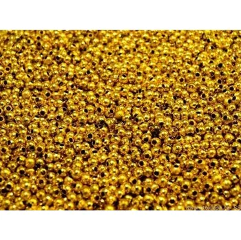 Korálek Kuličky plastové malé Zlatá