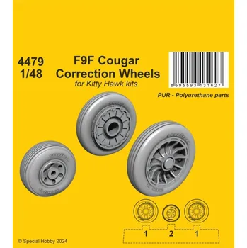 Plastikový model 1/48 F9F Cougar Correction Wheels (KITTYH)