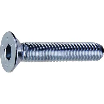 Šroub Metrický šroub zapuštěná hlava M5x30 Imbus, pevnost 10,9, zinek bílý, 500ks