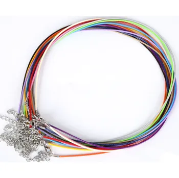 Náhrdelník Náhrdelník imitace kůže zaplétaný tenký - výběr barvy Světle červená