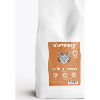 Krmivo pro kočku HAPPINESS Grain Free Cat Kitten - kuře a losos s batáty 2kg
