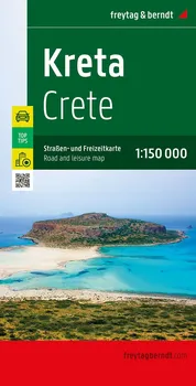 Automapa: Kreta 1:150 000 - Freytag & Berndt (2022, vícejazyčná)