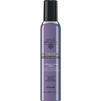 Nook Magic Arganoil Blonde Story No Yellow Extra Violet pěnový kondicionér 200ml