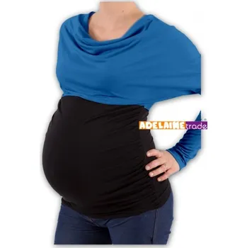 Dámská tunika Be MaaMaa Těhotenská tunika VODA DUO - tm.modrý-černý, Velikosti těh. moda L/XL