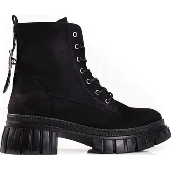 Dámská treková obuv Černé dámské semišové workery WHZ21-1002B Velikost: 37