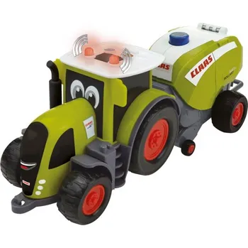 autíčko Happy People Traktor Claas Axion 870 + lis na balíky 540 zelená