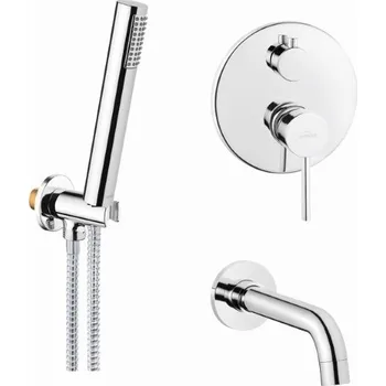 Vodovodní baterie INVENA - Vanová baterie, podomítková, 2-F, DAFNI BS-88-W01-A INVENA