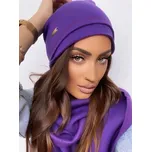 Dámská tepláková čepice VSB ELI tmavě-fialová, VELIKOST UNI