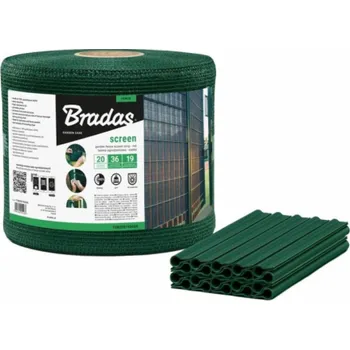 Síťová plotová páska Bradas 19 cm x 36 m, zelená