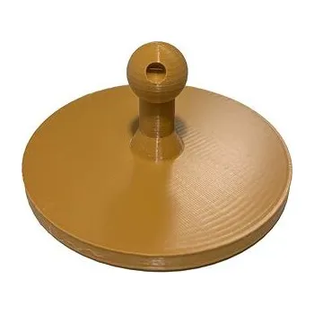 Razítko XXL klasické kulaté razítko včetně štočku Ø 90mm, maxi rozměr, vzhled dřeva