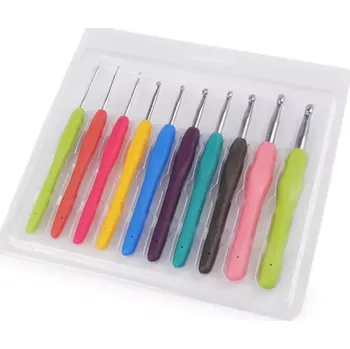 Sada háčků se silikonovou rukojetí - 10 ks (2 - 8mm)