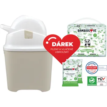 Koš na pleny DiaperChamp ONE Clay Sand Koš na pleny krémová