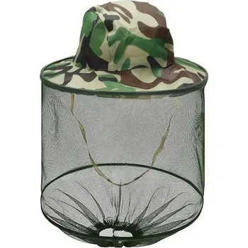 Klobouk Klobouk maskáčový se síťkou proti komárům