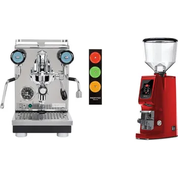 Kávovar Profitec PRO 400 + Eureka Atom W 65, ferrari red