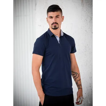 Pánské tričko Pánské polo tričko VERSABE z BIO bavlny 04 tmavě-modré VS-PO 1903, VELIKOST M