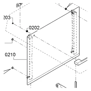 Příslušenství pro sporák Bosch Siemens 20005919 přední sklo dveří trouby