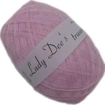 Příze Růžová baby 4n-190m (Lady Dee's Lace Garn - Baby Rosa)