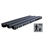 Likov Odvodňovací žlaby PVC mříž 5cm x 1m (sada 3ks) 1,5t LikoDrain WLC-SET