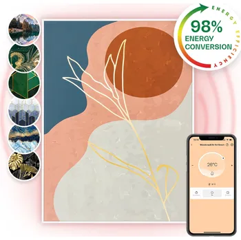 Infrazářič Klarstein Wonderwall Air Art Smart infračervený ohřívač (10041364)