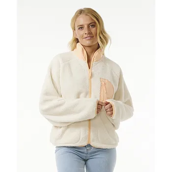 Pánská mikina Mikina Rip Curl SHORE BREAK POLAR FLEECE Off White velikost S