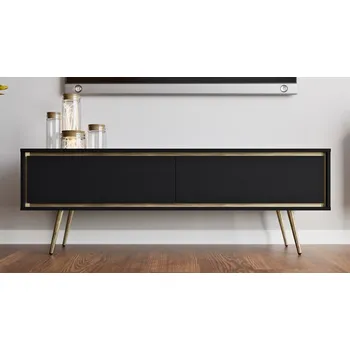 Televizní stolek TV stolek Tori - černý grafit