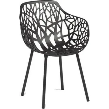 Fast Hliníkové jídelní křeslo Forest, Fast, 56x56x80 cm, hliník barva bílá white