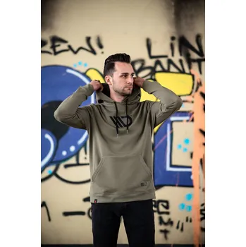 Pánská mikina MAXTON Design pánská mikina s kapucí, khaki