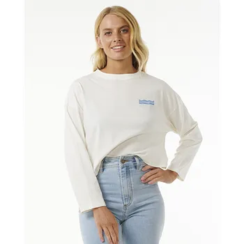 Pánské tričko Tričko Rip Curl CUT LAPS LONG SLEEVE TEE Bone velikost L