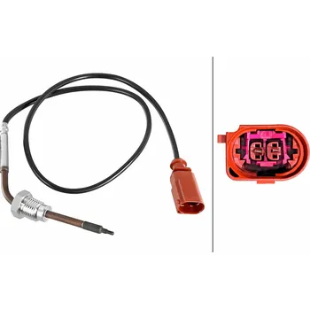 Čidlo automobilu Čidlo teploty výfukových plynů HELLA 6PT 010 376-861