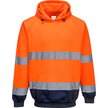 pracovní mikina PORTWEST Mikina s kapucí B316, dvoubarevná POR-B316ONRXXXL 3XL Oranžová/navy