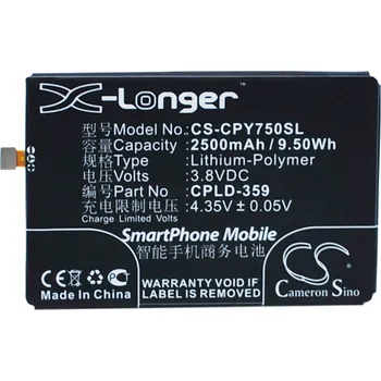 Baterie k notebooku Baterie Cameron Sino CS-CPY750SL pro Coolpad Y75 - neoriginální