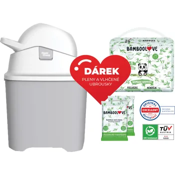 Koš na pleny DiaperChamp Koš na pleny ONE Silver šedá