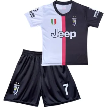 Numberoplus Dětský Fotbalový dres Komplet Juventus - Ronaldo 7 Bíločerný (Balení/14ks)