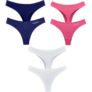 Kalhotky PeSaiL Dámské bavlněné tanga Intimo F31 ( 3 ks v balení) Barva: Mix barva, Velikost: XL