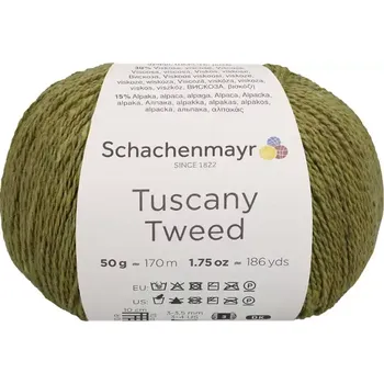 Příze Schachenmayr Tuscany Tweed 71 Kremžská hořčice (Přírodní směsová příze Tuscany Tweed Senf)