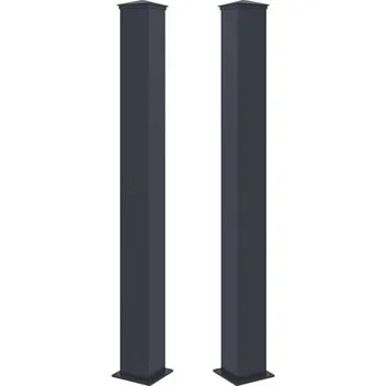 Stavebniny G21 pro branku a bránu 15x166 cm s patkou, antracitový, 2 kusy