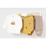 3 dílná souprava Mayoral 2628 béžová, hořticová barva: skořicová, Rozměr: 2 - 4 měsíce, 65 cm