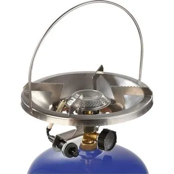 Turistický vařič MEVA 2154P Solo - Vařič campingový jednoplotýnkový na propanbutanovou lahev 2kg výkon 1,7 kW, PIEZO