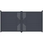 Brána G21 Marion 350x173 cm dvoukřídlá, antracitová