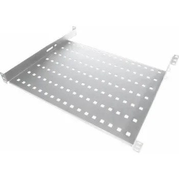 Masážní přístroj Fixed shelf 19 1U depth 450mm grey 4 ALANTEC lashing points