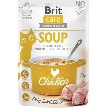 Krmivo pro kočku Brit Care Cat Soup With Chicken 15x75g