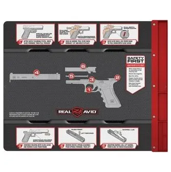 Čištění zbraně Podložka s návodem Real Avid Glock Smart Mat
