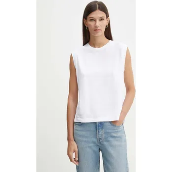 Bavlněný top Levi's A8794 bílá 00X, vel. L