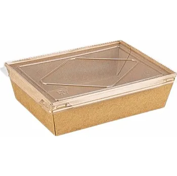 Jednorázové nádobí VIBAL Miska ECO KRAFT 900ml 174x134x48mm 50ks/4bal